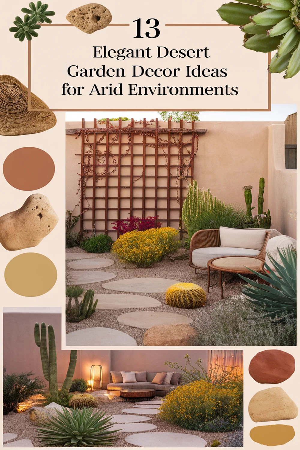 Image for: 13 Elegant Desert Garden Decor Ideas for Arid Environments