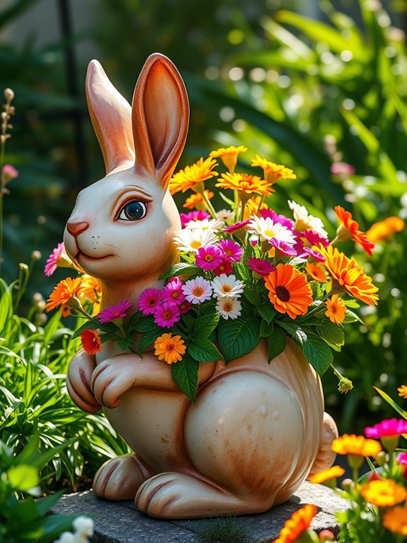 14 Fun Animal Planters to Add Whimsy to Your Garden 10 adorable bunny plant holder