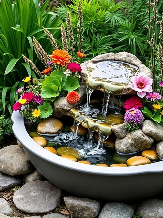 16 Modern Garden Water Features to Create a Zen Atmosphere 11 aquatic planting with irrigation
