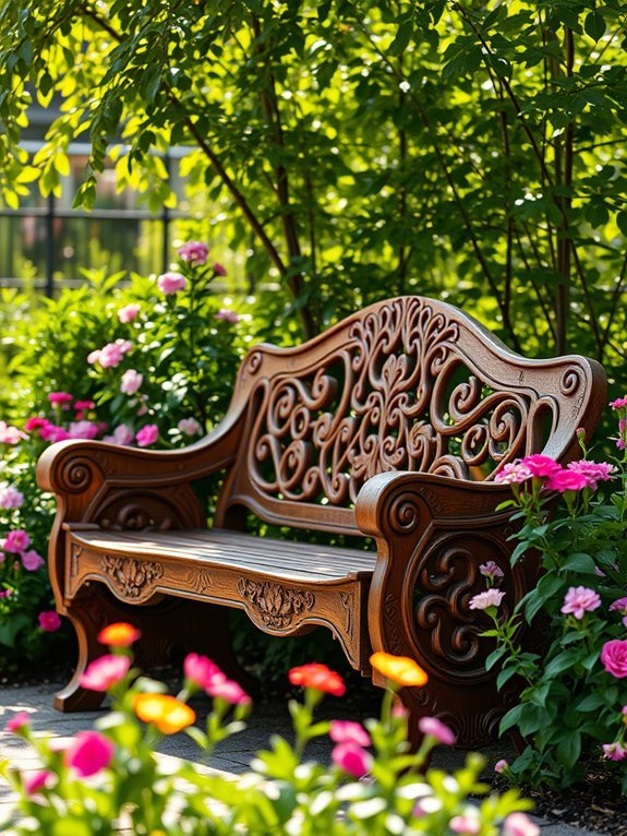 9 Rustic Garden Furniture Ideas to Add Charm to Your Garden 3 artisan crafted wood benches