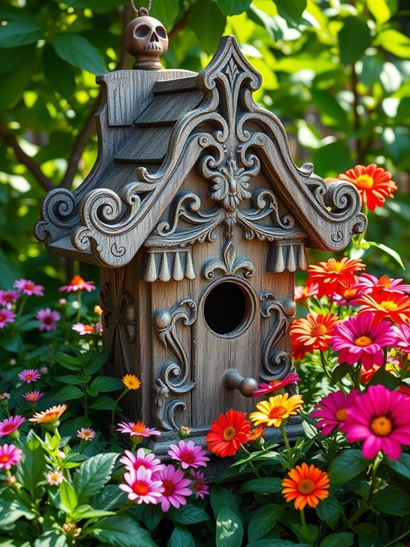 20 Beautiful Rustic Garden Accents to Enhance Your Yard 7 artisan made avian habitats