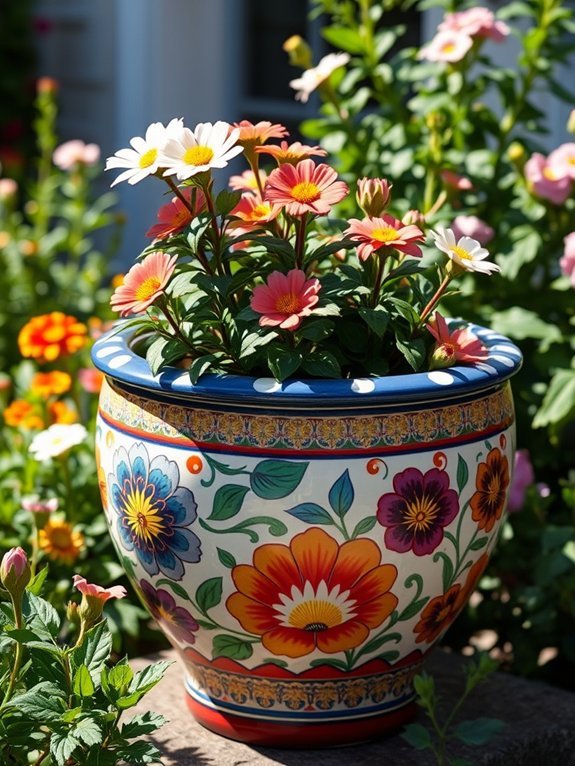 11 Beautiful Ceramic Planters for Your Garden 6 artistic handcrafted plant holder