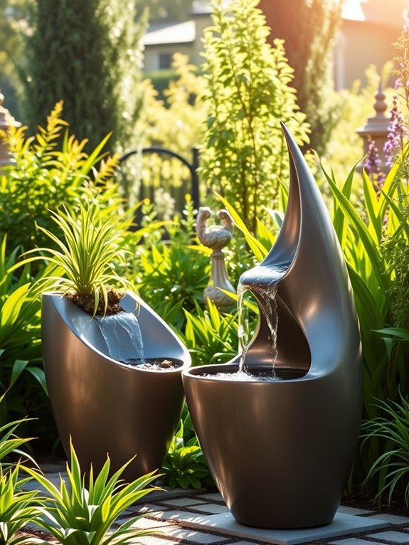 artistic outdoor garden pieces