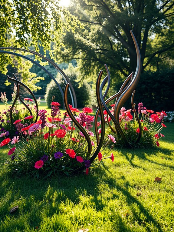 12 Unique Modern Garden Accessories to Enhance Your Yard 4 artistic outdoor sculpture display