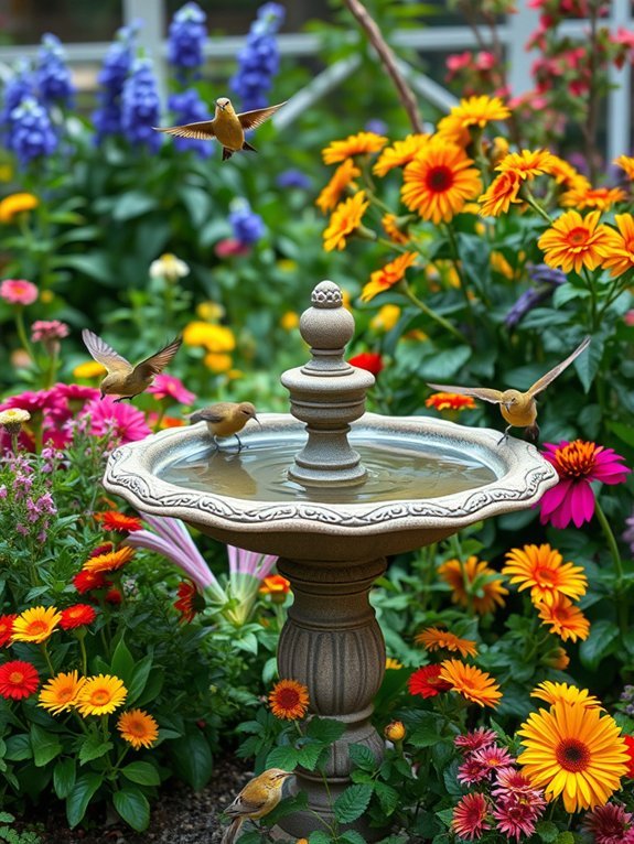 17 Ways to Attract Wildlife to Your Garden With Decor 12 bird bath placement guide