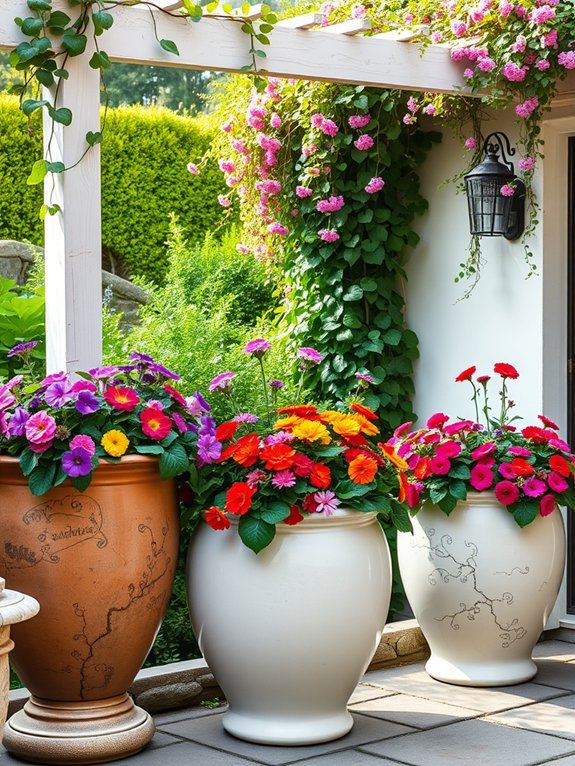 12 Flower Pot Ideas to Elevate Your Garden Look 12 bold and grand planters