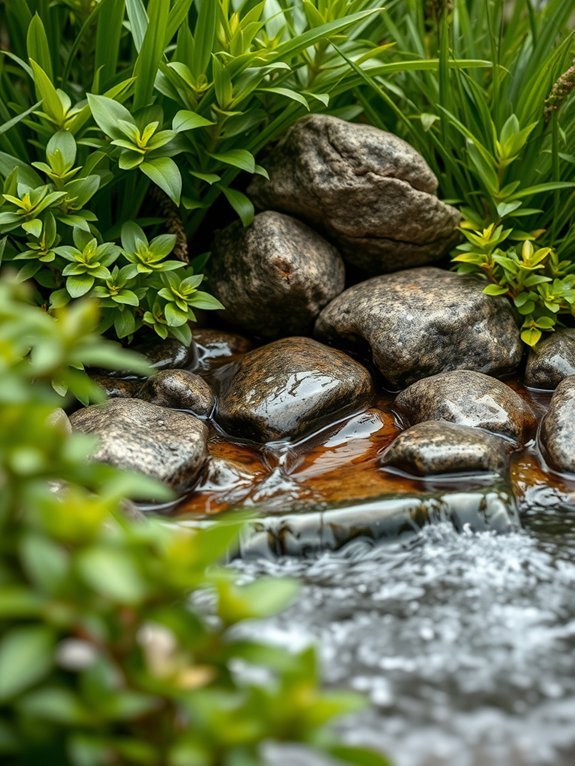 16 Modern Garden Water Features to Create a Zen Atmosphere 16 bubbling rocks create ambiance
