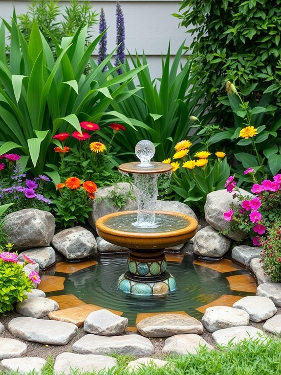 18 Easy-to-Maintain Garden Water Features for Busy People 5 bubbling water feature attraction