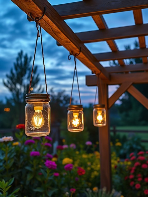 9 Rustic Garden Decor Ideas for Rural Spaces 10 canning jar lantern decoration