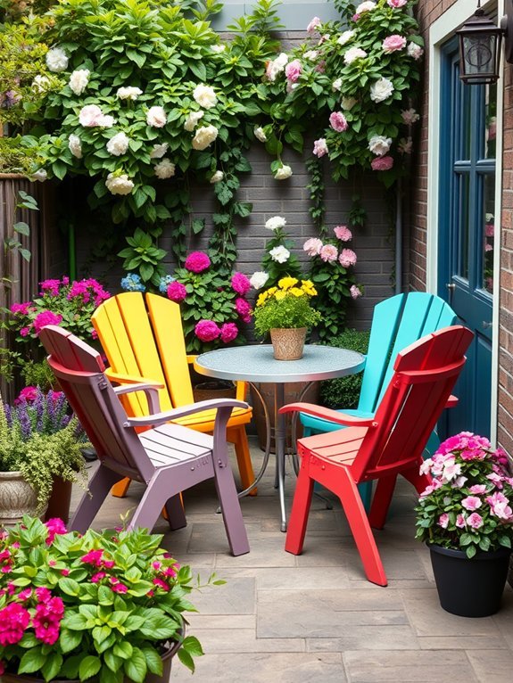 14 Creative Outdoor Furniture Ideas for Small Gardens 12 chairs designed for stacking