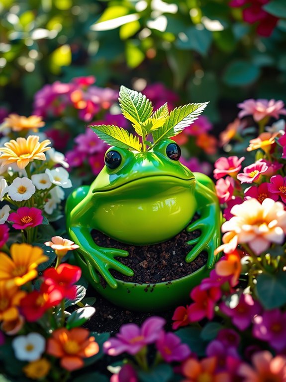 14 Fun Animal Planters to Add Whimsy to Your Garden 6 charming amphibian plant container