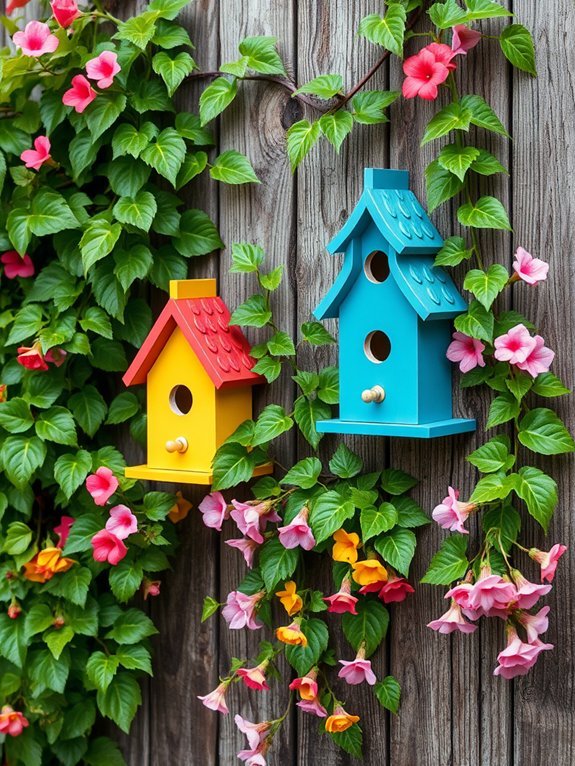 charming artistic avian shelters