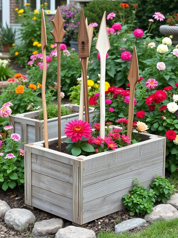 17 Rustic Wooden Garden Decor Ideas for a Timeless Look 8 charming garden border decoration