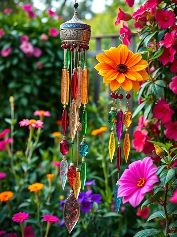 9 Bohemian Garden Art Ideas for a Personalized Touch 4 charming musical outdoor decorations