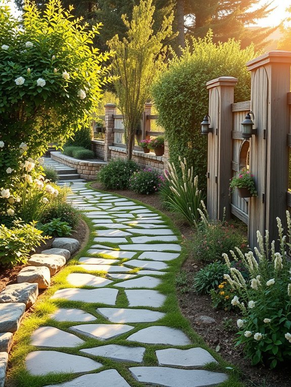 20 Beautiful Rustic Garden Accents to Enhance Your Yard 6 charming natural stone walkways