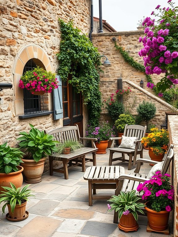 11 Beautiful Garden Terraces and Patios You’ll Want to Copy 6 charming outdoor stone area