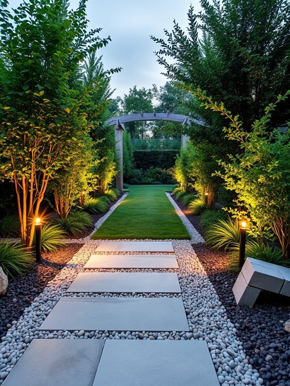 charming outdoor walkway designs