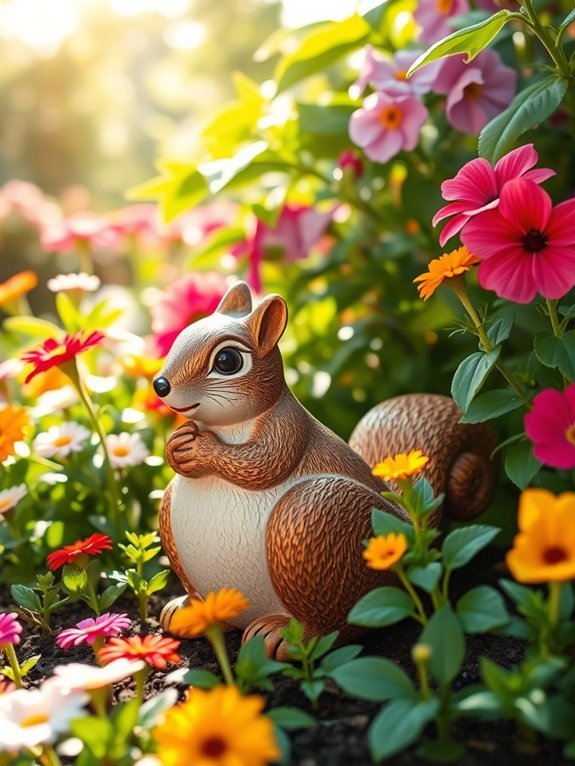 14 Fun Animal Planters to Add Whimsy to Your Garden 9 charming squirrel shaped plant holder