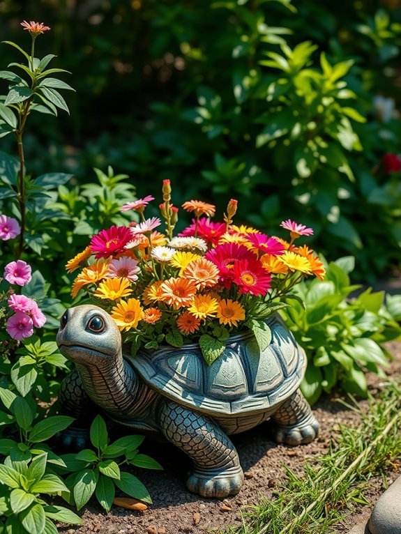 14 Fun Animal Planters to Add Whimsy to Your Garden 11 charming turtle shaped planter