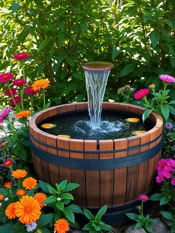 10 Stunning Garden Water Features You’ll Want to Copy 5 charming wooden water fountain