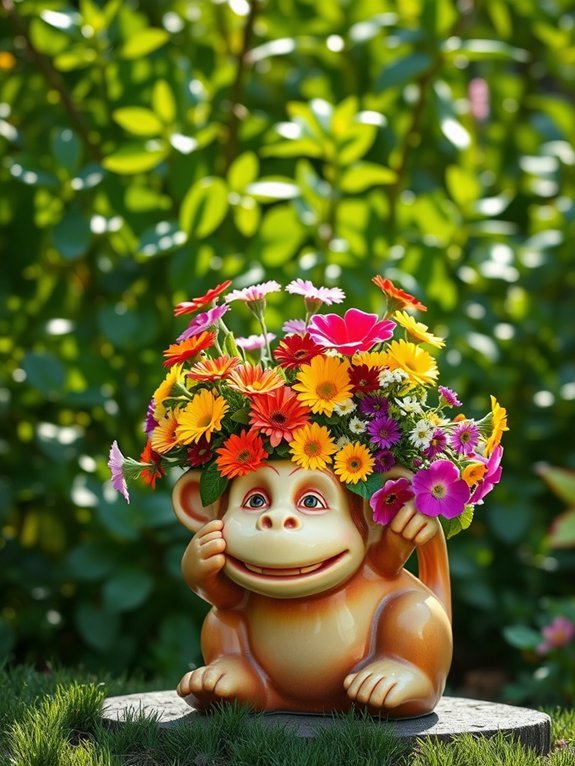 14 Fun Animal Planters to Add Whimsy to Your Garden 14 cheerful primate plant holder