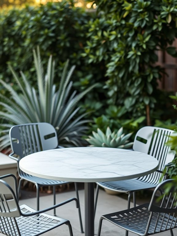 chic outdoor dining furniture