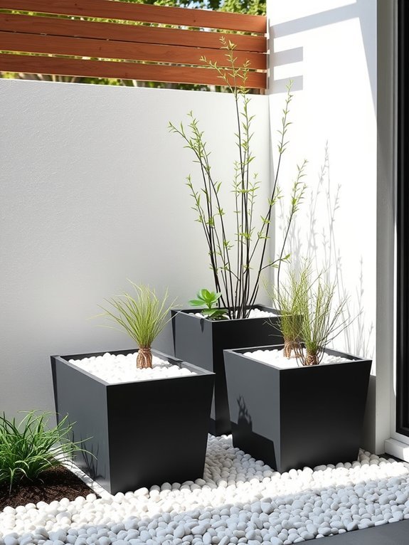 10 Minimalist Garden Decor Ideas for Small Gardens 7 choose single color palettes