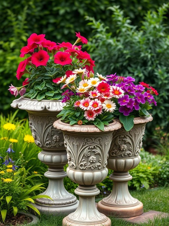 classic retro plant pots