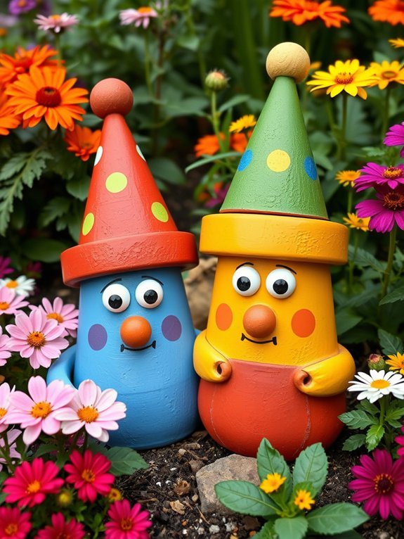 13 Fun DIY Garden Projects for the Whole Family 13 clay pot anthropomorphic figures