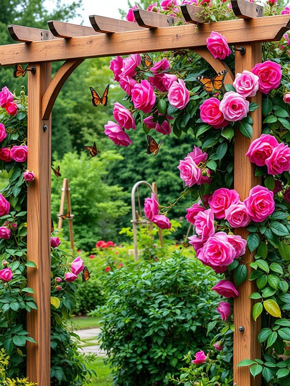 12 Butterfly Garden Decor Ideas for Nature Lovers 12 climbing flowers on trellises