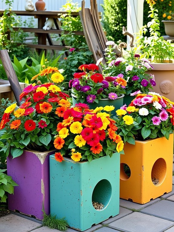 17 Creative Planters and Containers for Garden Decor 17 colorful block garden containers