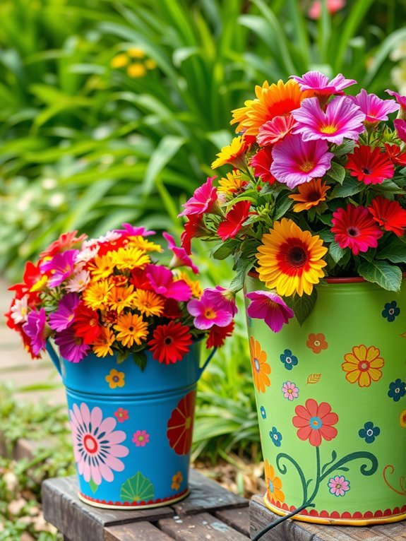10 Creative DIY Garden Planters You Can Make at Home 11 colorful decorative plant container