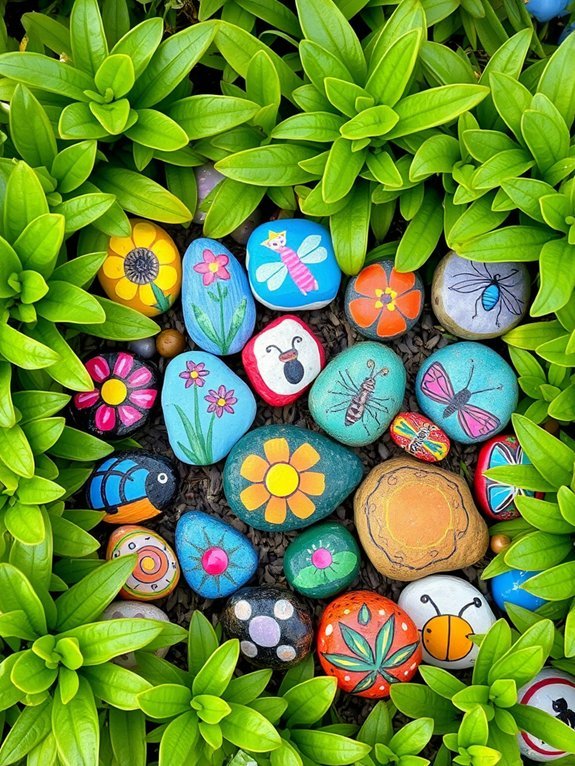 colorful decorative stone art