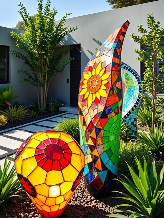 colorful diverse art pieces