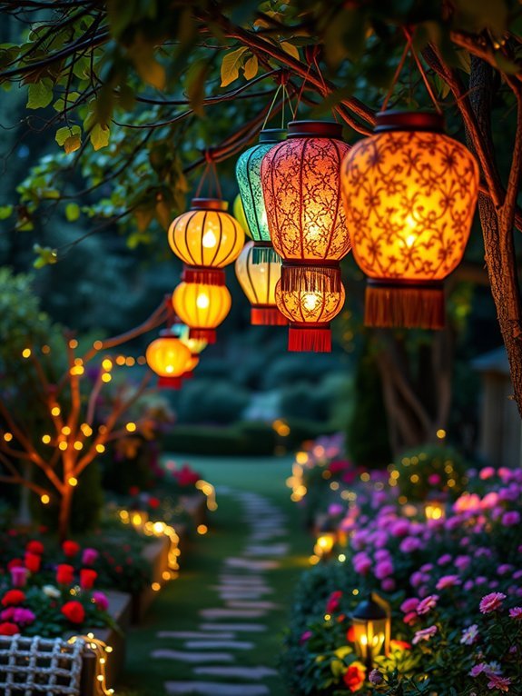 10 Holiday Garden Decorations for Every Occasion 5 colorful festive light displays