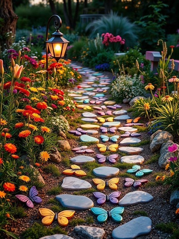 12 Butterfly Garden Decor Ideas for Nature Lovers 5 colorful floral walkways ahead