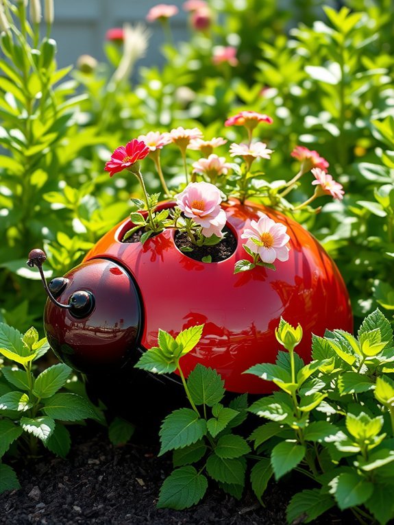 14 Fun Animal Planters to Add Whimsy to Your Garden 12 colorful insect inspired planter