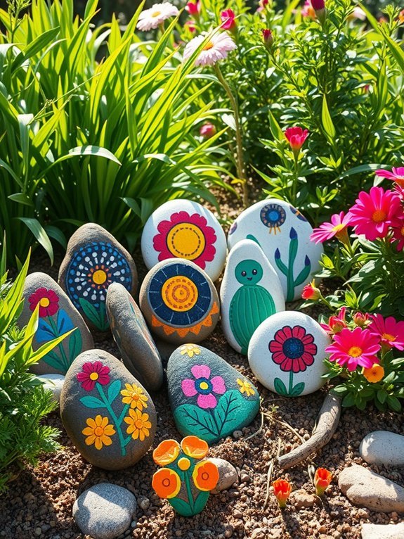 11 DIY Rustic Garden Projects for a Natural Look 10 colorful outdoor plant labels