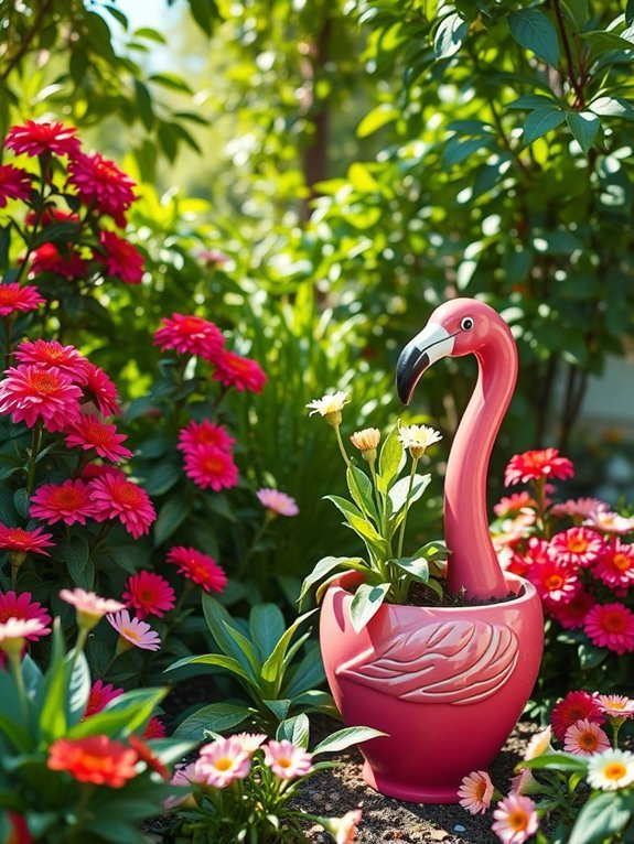 14 Fun Animal Planters to Add Whimsy to Your Garden 15 colorful tropical bird planter