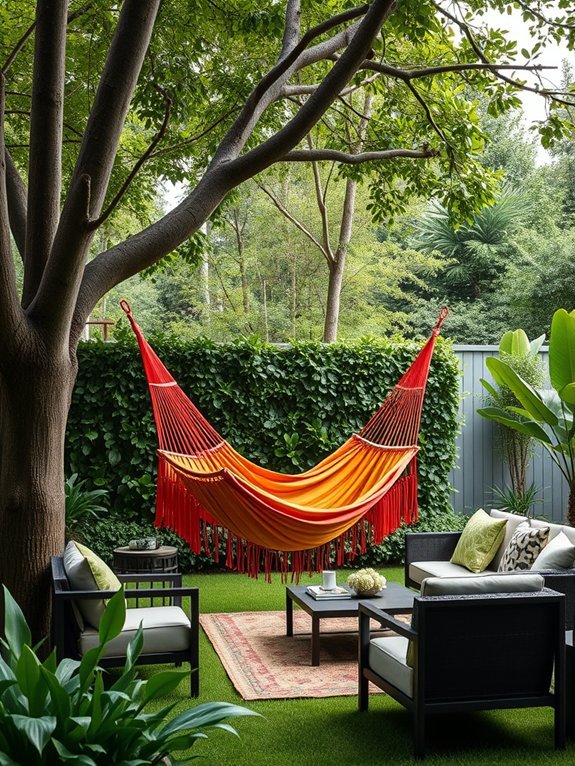 comfortable hanging relaxation space