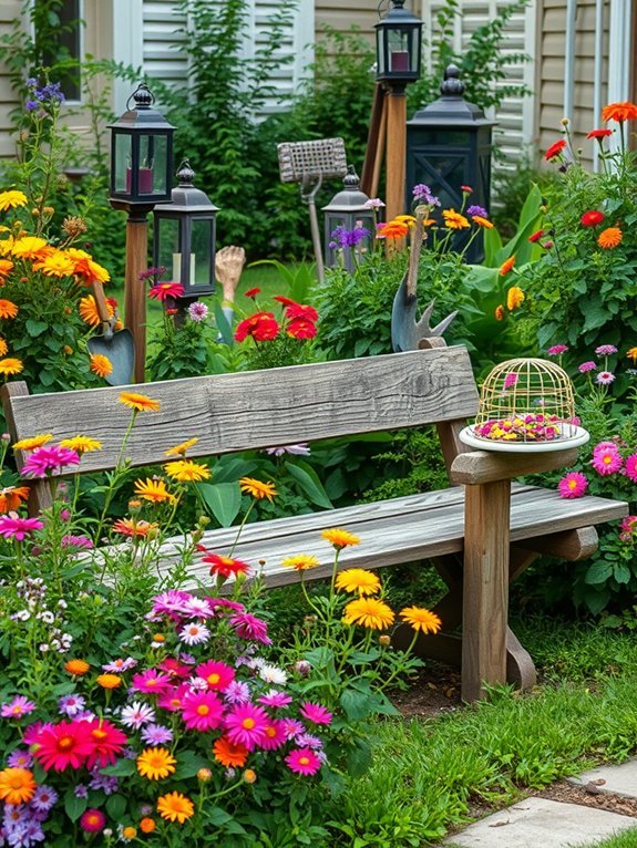 9 Rustic Garden Decor Ideas for Rural Spaces 2 comfortable outdoor seating option