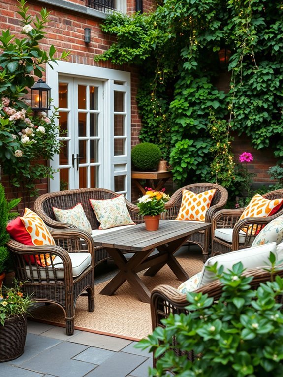 16 Ways to Create a Stunning Garden Patio Area 3 comfortable stylish furniture selection