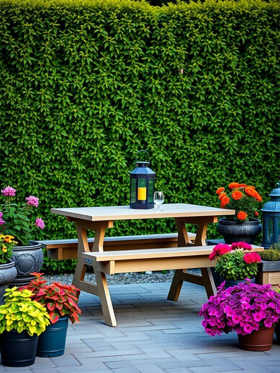 14 Creative Outdoor Furniture Ideas for Small Gardens 10 compact outdoor dining solution