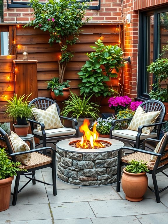 10 Stunning Small Garden Furniture Ideas for Limited Spaces 10 compact outdoor heating solution