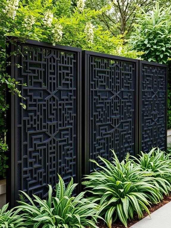 9 Unique Garden Fence Ideas for Privacy and Style 6 contemporary decorative metal barriers