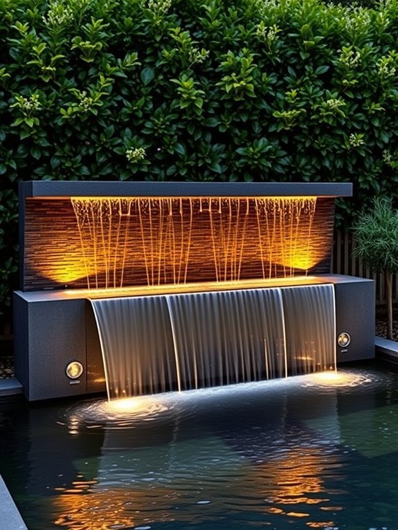 20 Elegant Water Features for Your Garden 4 contemporary indoor water display