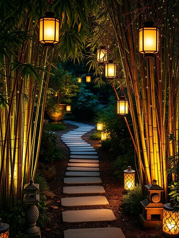 12 Gorgeous Japanese Garden Decor Ideas for Peaceful Outdoors 13 cozy and soothing illumination
