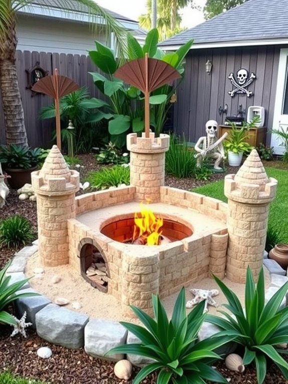 10 Pirate-Themed Garden Ideas for a Whimsical Yard 10 cozy beachside fire setup