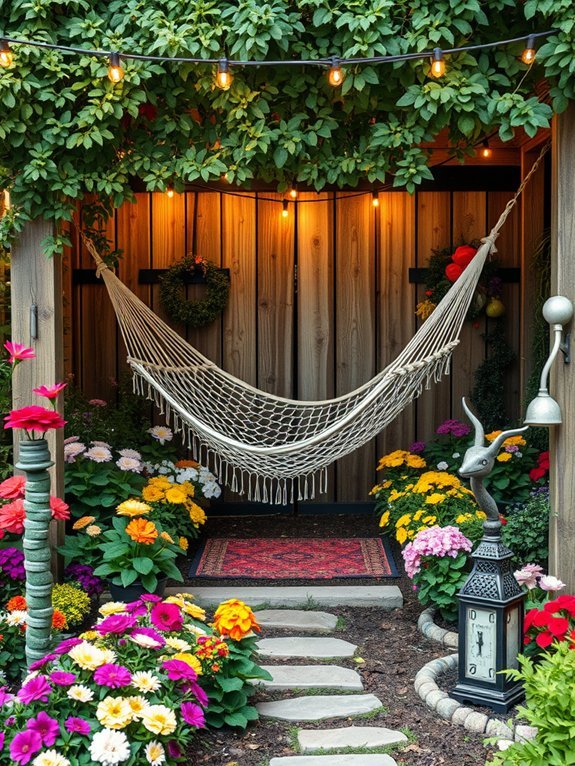 17 Stunning Garden Patios With Creative Decor Ideas 17 cozy hammock relaxation spots