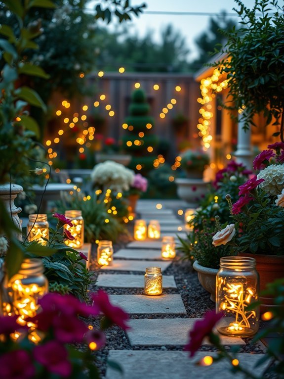 10 Patio Garden Lighting Ideas to Brighten Your Outdoor Area 9 cozy mason jar decor